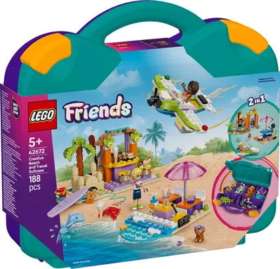 Creative Beach and Travel Suitcase