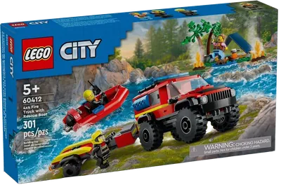 4x4 Fire Truck with Rescue Boat