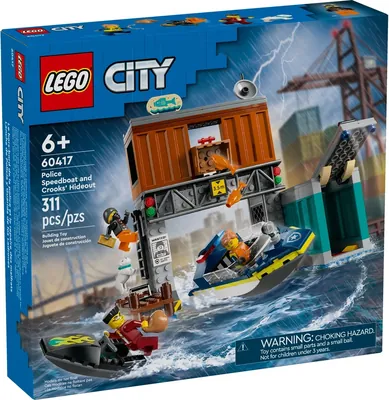 Police Speedboat and Crooks' Hideout