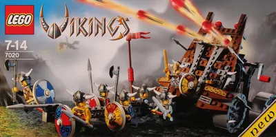 Army of Vikings with Heavy Artillery Wagon