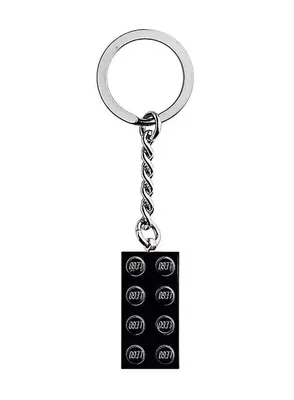 2x4 Black Metalic Keyring
