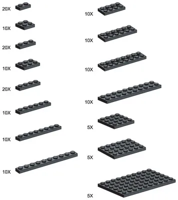 Black Plates - Large Package