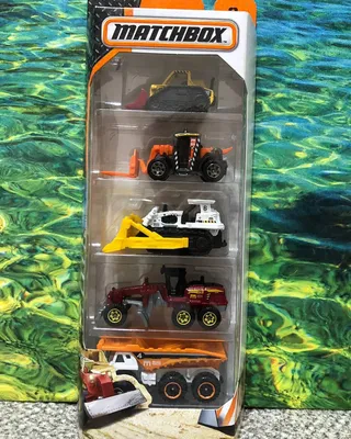 Matchbox 5-Pack of 2016Construction Zone1.MB917 - Mini Dozer 2.MB856 - Load Lifter 3.MB946 - Ground Breaker 4.MB886 - Gr