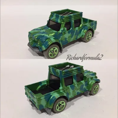 Hand painted camouflage custom series.“Matchbox swamp raider”#art #artist #matchboxswampraider #matchboxcamouflage #matc