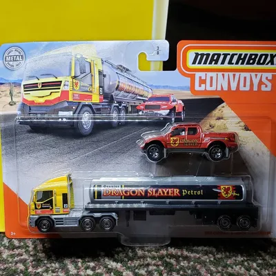 Matchbox Convoys MBX Cabover & Tanker w/ Badlander#matchboxworld #matchboxcollection #mattel #mbx #mbxconvoy #matchboxco
