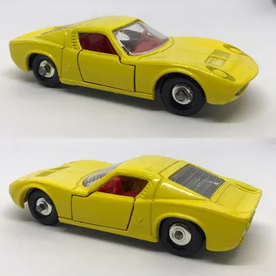 A vision in yellow. Matchbox No. 33 Lamborghini Miura P400.  Made in England 🇬🇧by Lesney.  #matchbox #matchboxcars #matc