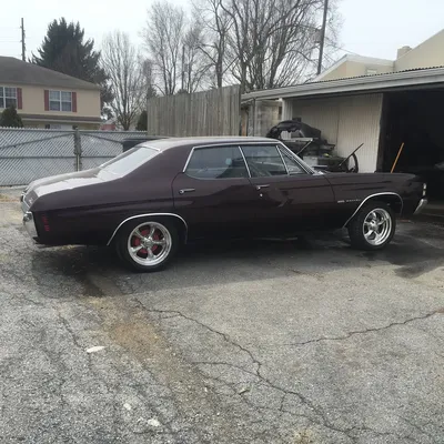 1971 Chevelle 4 Door!!! Just pulled out the stock 307 and will be replacing with a @gm_performance_  350. The engine bay