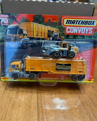 Matchbox Ford Cargo & MBX Dump Trailer with the Quarry King. No.2/10. Great convoy combo with the Matchbox Construction 
