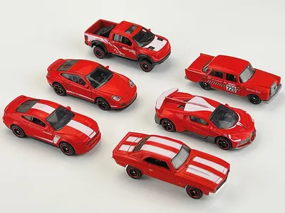 Matchbox Red Edition! Did you get them all? Do you have a favorite? #chevroletcamaro #bugattidivo #fordmustang #porsche9
