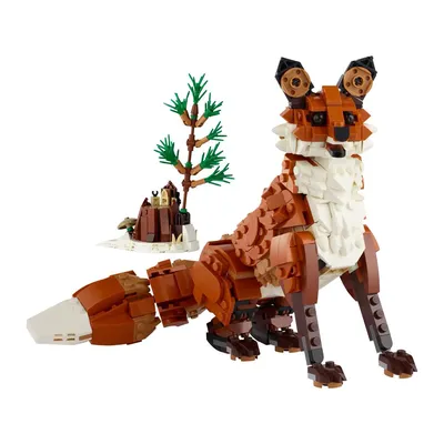 I’m pleased to share my next LEGO Creator 3-in-1 set: 31154 Forest Animals: Red Fox! 🦊 The titular animal can rebuild in