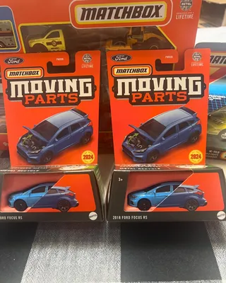 Matchbox 2024 Moving Parts 2018 Ford Focus RS. This is a New for 2024 model. Awesome debut model with opening hood. This