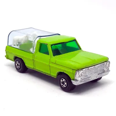 1970 Matchbox No.50A - Ford Kennel Truck - playworn light green.
