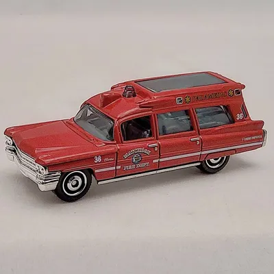 2021 Matchbox Wal Mart Exclusive Cadillac Series No. 4 of 12 - 1963 Cadillac Ambulance.The Matchbox 1963 Cadillac Ambula