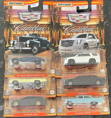 Matchbox Cadillac series and it’s a great addition to my collection. Love the artwork and the mix of older Cadillacs, es