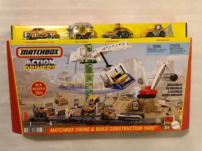 Recently released Matchbox Action Drivers Matchbox Swing & Build Construction Yard Playset.  The set includes four const