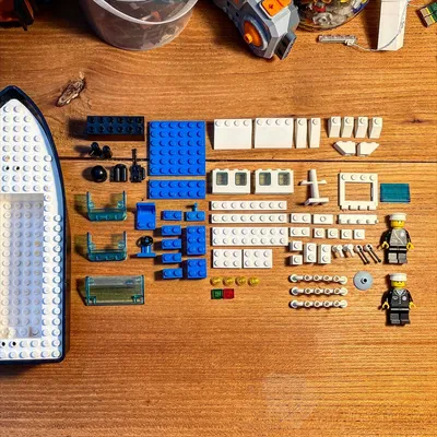 Lego 4010 Police Boat. Searched a while for the pieces. Still a very nice Set. #lego #afol #legovintageboat #legovintage
