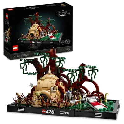 Nouveauté LEGO Star Wars 75330 Jedi Training on Dagobah (79,99€, 1er mai 2022, visuels via Amazon) : "Do. Or do not. The