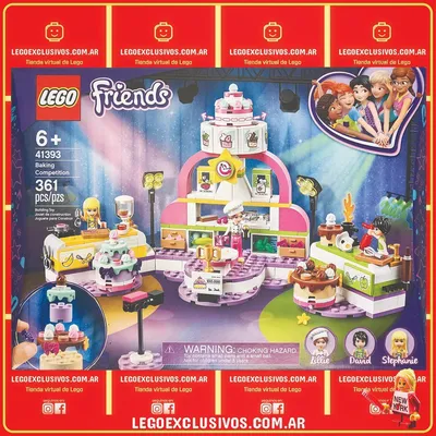 LEGO Friends Concurso de Repostería 41393 – 361 pcs 💳 3 cuotas sin interés con todas las tarjetas 🚚 envío gratis a todo 