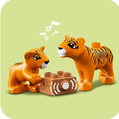 Enjoy International Tiger Day with this fun LEGO DUPLO Wild Animals of Asia set (10974) which is packed with fun details