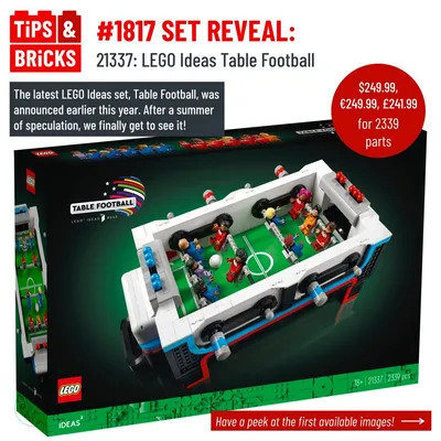 #1817 SET REVEAL: 21337: LEGO Ideas Table Football It’s here! After a summer of speculation on how the winning set of th