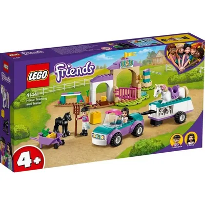 Lego 41441 Подружки Тренировка лошади и прицеп для перевозкиПроведите день в конюшне Стефани. Эмма привезла свою лошадь 