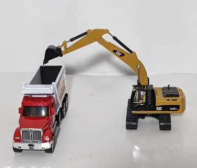 Scaling out extremely close to 1:87  HO scale, the Matchbox Real Working Rigs Western Star 49x dump truck is in my humbl