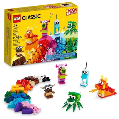 LEGO Classic Creative Monsters 11017 Building Set (140 Pieces)Kids, friends and families can enjoy endless hours of crea
