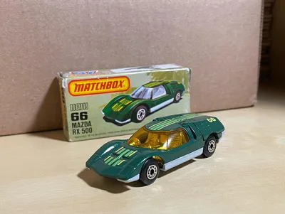 Mazda RX500 by Matchbox. I always used to see the orange version of it until I found this one. I wonder how many other v
