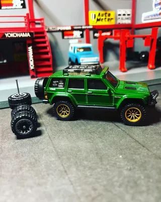 Wheels Swap Sunday!! Both roll smooth with Real Riders wheels. Hotwheels 95’ Jeep CherokeeMatchbox Rock Shocker ™️@matte
