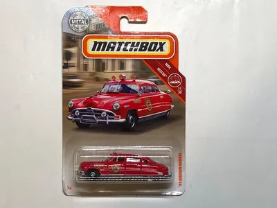 MB1046 1951 Hudson Hornet in Red with “Fernando Valley Fire Department” livery from 2018. This is a factory blooper mode