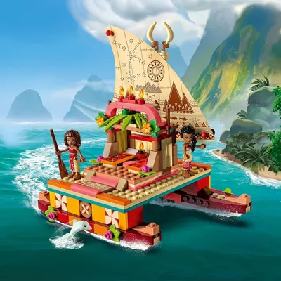 Conoce el  Barco Aventurero de Moana (43210), repleto de detalles que activarán la imaginación de todos los fans de la p