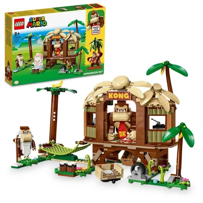 LEGO Super Mario 2023 : les visuels officiels du set LEGO 71424 Donkey Kong's Tree House (1er août 2023, 59.99€) 👉 www.h