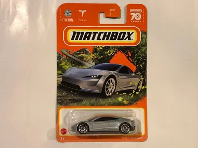 MB1230 2020 Tesla Roadster in Metallic Silver. This casting was first released in 2021 as an exclusive model for the pre