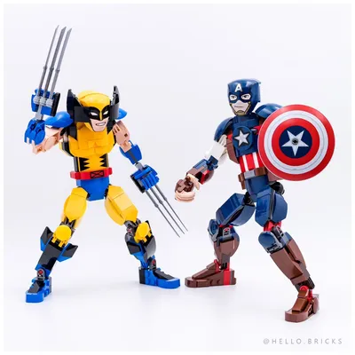 Review LEGO Marvel 76257 Wolverine & 76258 Captain America Construction Figures : rendez-vous sur le blog 👉 www.hellobri