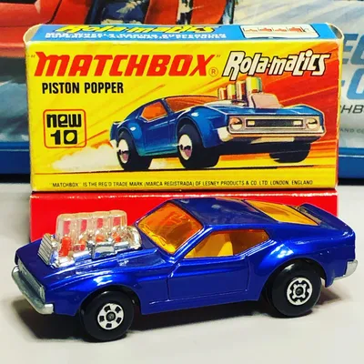 Hard to find variation. #matchbox SF10 Ford Mustang Piston Popper manufactured in 1973.  This Mustang has a silver paint