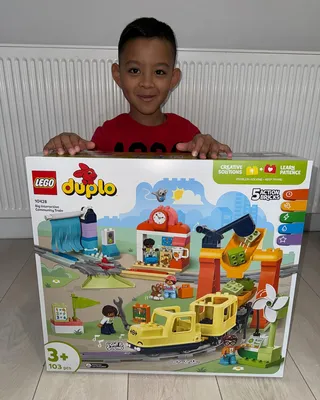 #ad// Thank you @lego for gifting my son this ‘Lego Duplo Town Big Interactive Community Train Set 10428’. This brand ne