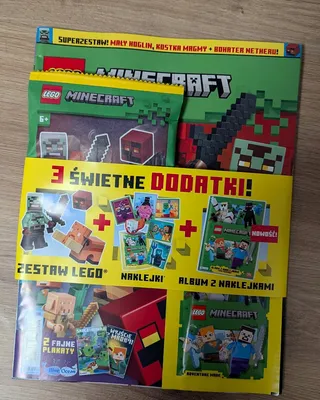 Nowy numer magazynu LEGO Minecraft oprócz ciekawej minifigurki zawiera też naklejki i album. Wracając do minifigurki mam
