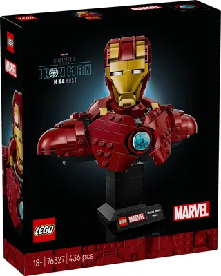 LEGO® 76327 Iron Man MK4 Mini Bust – ContentThe LEGO® Marvel 76327 Iron Man MK4 Mini Bust recreates the sleek red-and-go