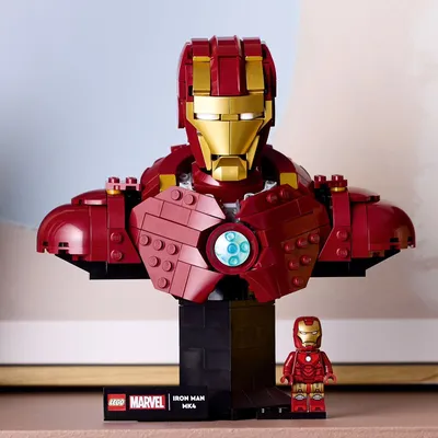 LEGO Marvel 76327 Iron Man MK4 Bust (436 pcs, 59.99€, 01/06/2025) : un nouveau concept dans la gamme Super Heroes, déjà 