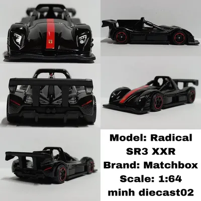 Matchbox 'Radical SR3 XXR' in black with red stripe 🖤❤️....#matchbox #matchboxdiecast #matchboxcars #matchboxcollector #