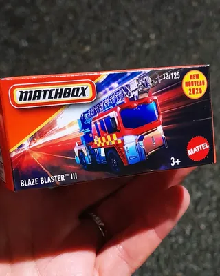 Matchbox bringing the 🔥 little man already racing it 👏 #matchbox #matchbox2025 #matchboxfiretruck #firetruck #matchboxbl