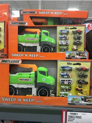 Matchbox BJ’s Wholesale Club exclusive Christmas Sweep N Keep with a 10-pack of cars. This was sold in 2017. I did not p