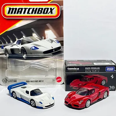 ・MATCHBOX (マッチボックス)『2004 MASERATI MC12(マセラティ・MC12)』です。※1stカラー (ホワイト & ブルー)☆☆日本国内版のマッチボックスベーシックカーとしては、2025年7月26日に発売された