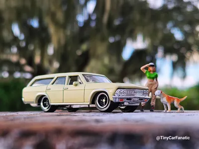 It's Wagon Wednesday TinyCarFanatics! On the Loose with the freshly freed Matchbox diecast 1966 Chevrolet Chevelle Wagon