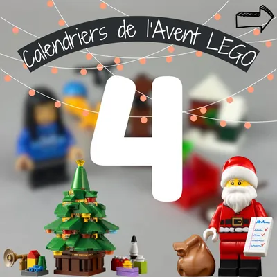 Nouvelle journée, nouvelles mini-constructions ! En ce 4 décembre, j’ouvre pour vous 5 calendriers de l’Avent LEGO. Et v