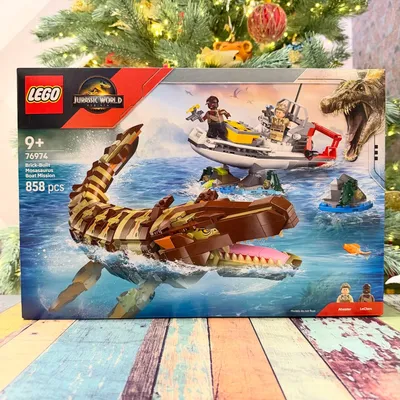 🦕🌊 LEGO Jurassic World Місія на човні з кубиків із мозазавром (76974)Під замовленняВартість: уточнюйтеМорська експедиція