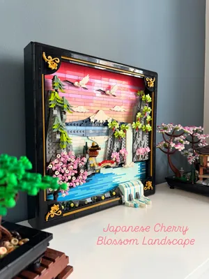 This is the Lego ART - Japanese Cherry Blossom Landscape: Set 31218This set contains 1,892 pieces and features Mount Fuj