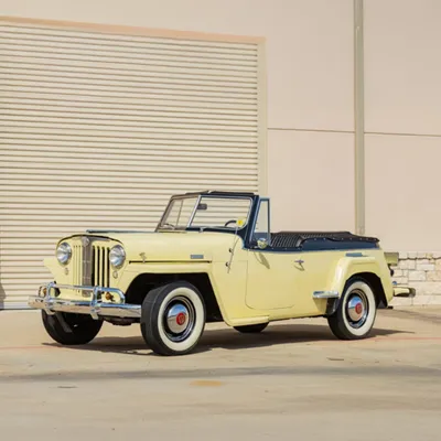 Vintage soul, open-road spirit. -1948 Willys Jeepster // 134 CI Inline-4, 3-Speed-Up for auction at Mecum Houston - Lot 