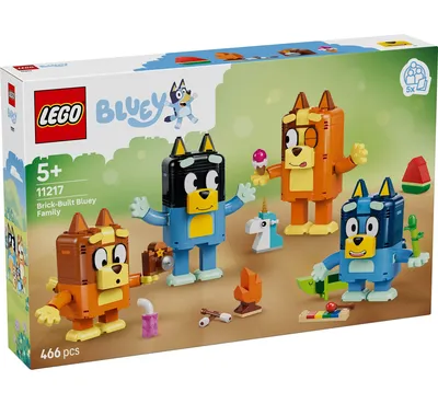 Three new LEGO Bluey sets have been revealed, notably including the first non-4+ set from this theme, 11217 Brick-Built 