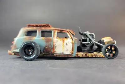 A Matchbox Jungle Crawler ratified for the asphalt jungle life! Another fun build!! 🤪🐐#custommatchbox #customhotwheels#c